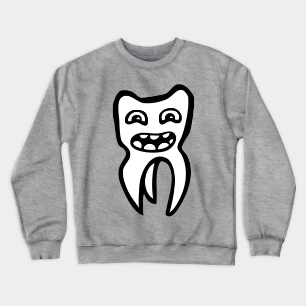 tooth Crewneck Sweatshirt by Huggy Mauve